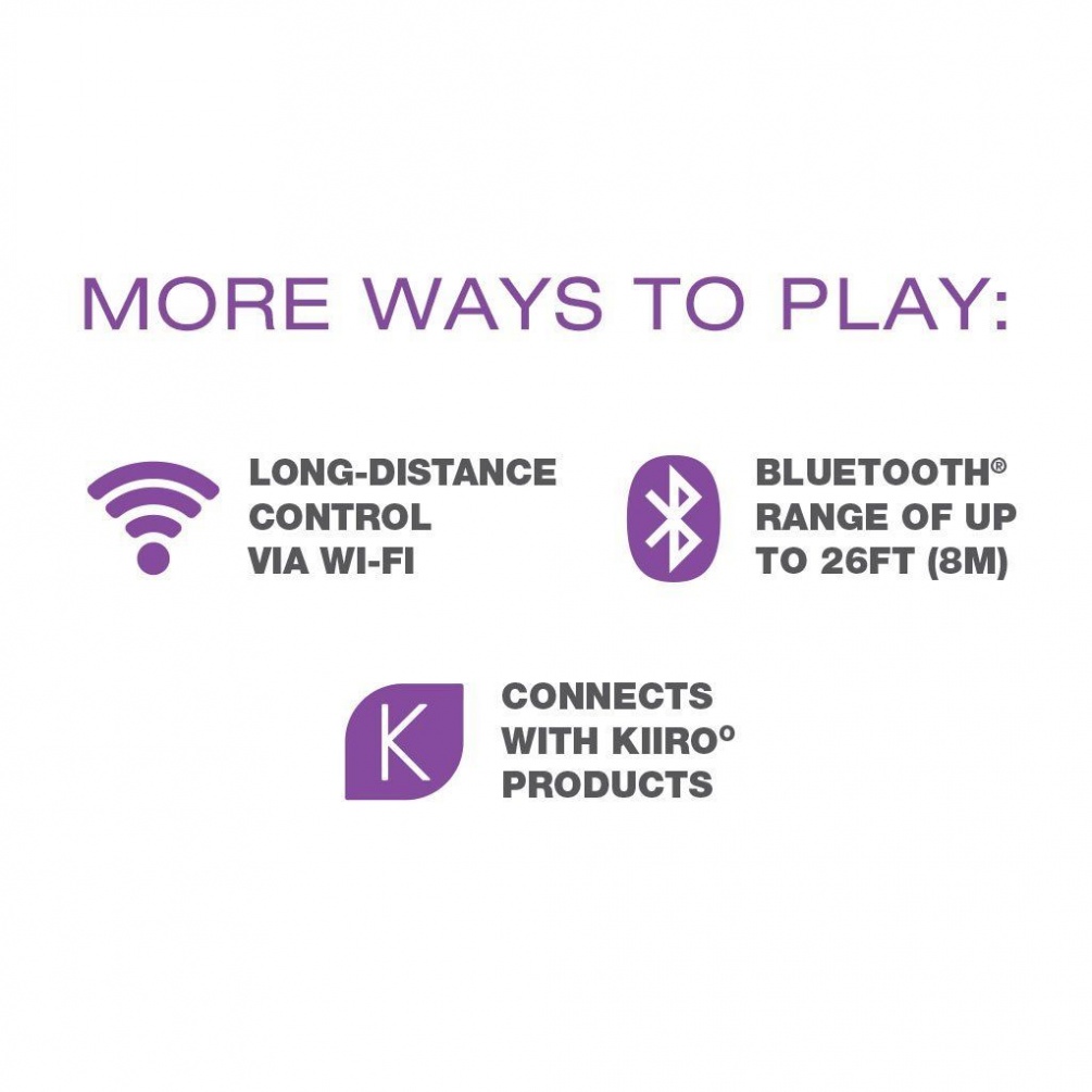 Esca is a versatile wearable massager. Bluetooth enabled for... Kiiroo - OhMiBod Esca - Purple photo-9
