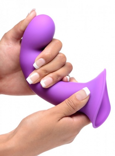 Squeeze-It - Wavy Dildo - Purple photo