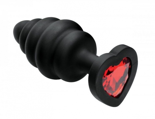 Mistress - Heart Gem Silicone Anal Plug Set - Black photo