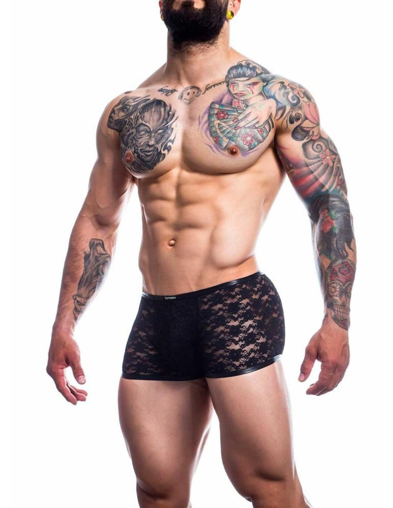 Cut4men - Lace Trunk - Black - M photo