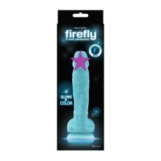 NS Novelties - Firefly Glow 5" Dildo - Blue photo