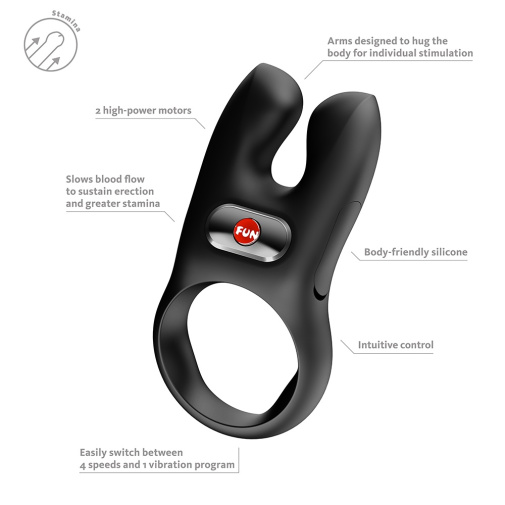 Fun Factory - Nos Vibro Ring - Black photo