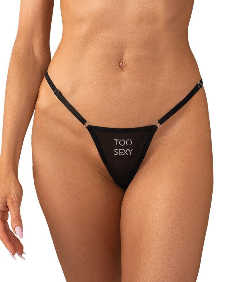 Obsessive - Violami Sexy Thong - Black - S/M photo