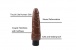 Chisa - 7.3″ Mike Vibe Dildo - Brown photo-7