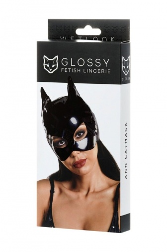 Glossy - Ann 彈性纖維面罩 - 黑色 照片