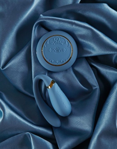 Zalo - Fanfan Set Couple Vibrator - Royal Blue photo