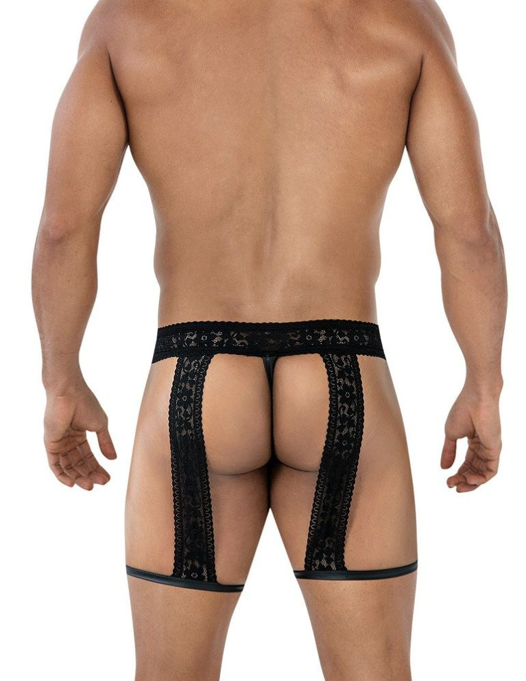 Cut4men - Lacey Men Garter - Black - M 照片