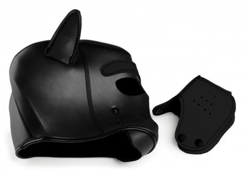 Master Series - Spike Neoprene Puppy Hood - Black photo