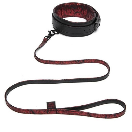 Fifty Shades of Grey -  Sweet Anticipation Collar w Leash - Red photo