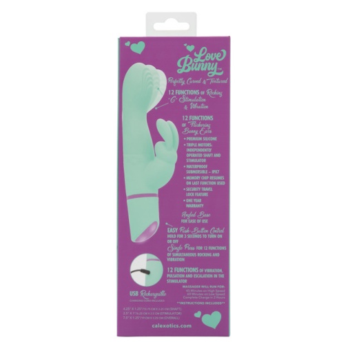 CEN - Love Bunny Rockin G-Spot Vibrator - Green 照片