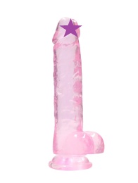 RealRock - 8" Realistic Dildo w Balls - Pink 照片