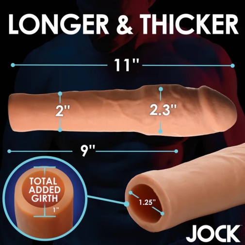Jock - 2" 超厚陰莖套 - 肉色 照片
