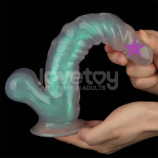 Lovetoy - 10'' Opal 珍珠色假阳具 - 绿色 照片