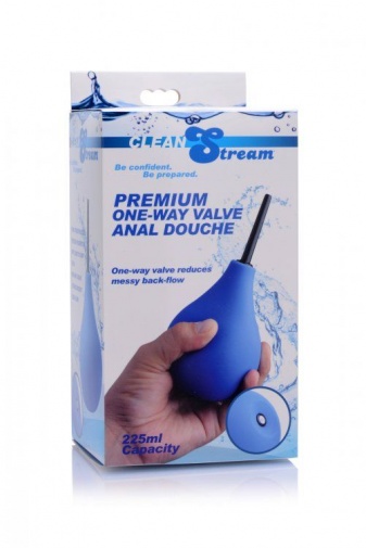 CleanStream - 优质单向灌肠泵 - 蓝色 照片