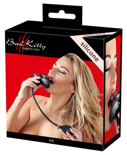 Bad Kitty - 蝴蝶形充氣式口枷 - 黑色 照片