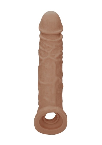 RealRock - Penis Sleeve 8" - Brown photo