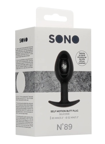 Sono - #89 Self Motion Butt Plug - Black photo