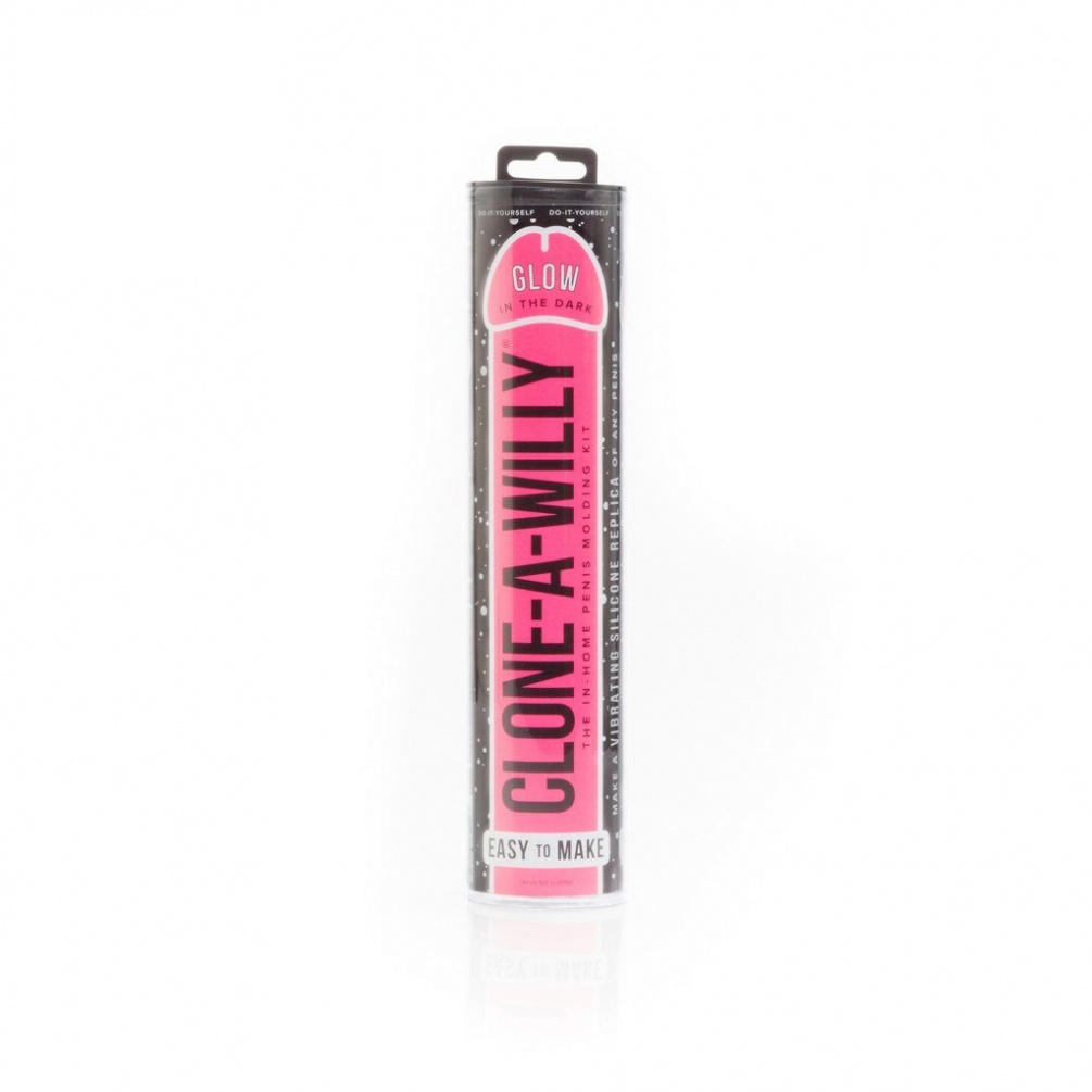 The Glow in the Dark Clone-A-Willy's quick-set molding p... Clone A Willy - Kit Glow-in-the-Dark Dildo - Hot Pink photo-4
