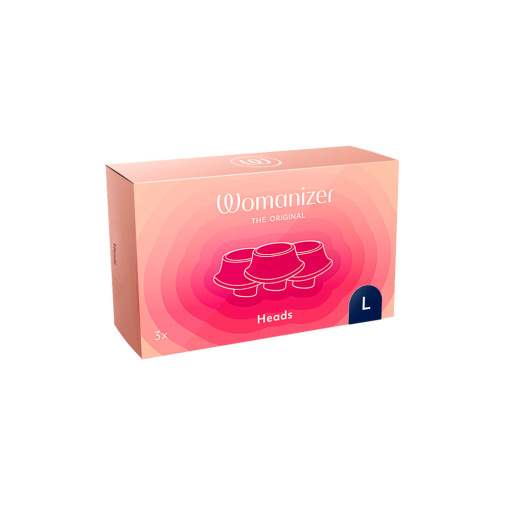 Womanizer - 矽胶更换头 大码3个装 - 蓝莓色 照片