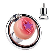 FAAK - Pussy Chastity Cage w Urethral Plug 照片