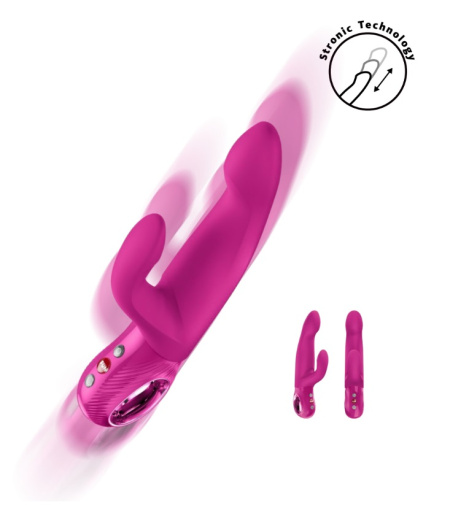 Fun Factory - Bi Stronic Immerse 抽插式脉冲兔仔震动器 - 紫红色 照片