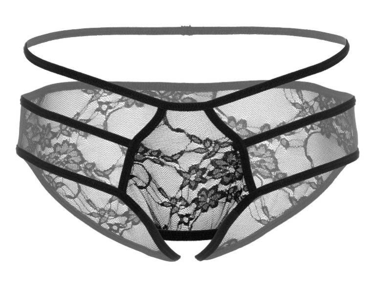 Daring - Jade 开裆内裤 - 黑色 - S/M 照片