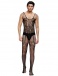 Ohyeah - Male Floral Bodystocking - Black photo