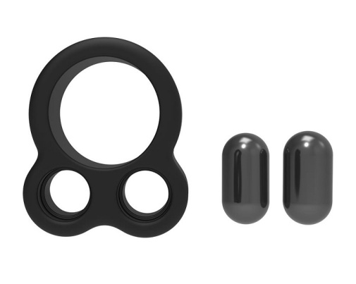 Dreamtoys - Ramrod Dual Weight Cock Ring - Black photo