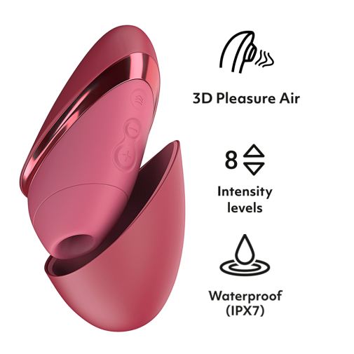Womanizer - Next Liberty 3D Pleasure Air Stimulator - Bordeaux photo