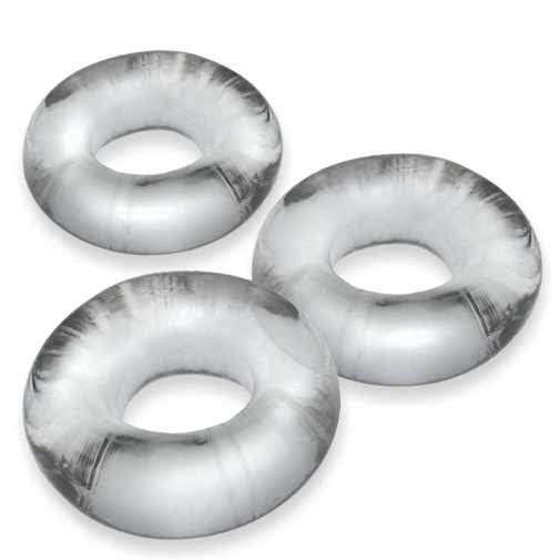 Oxballs - Fat Willy Cockring 3's Pack - Clear photo