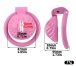 FAAK - Resin Pussy Chastity Cage - Pink 照片-9