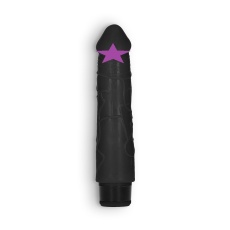 GC - 8" Thick Vibro Dildo - Black photo