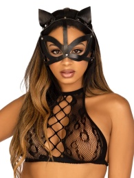 Leg Avenue - Studded Cat Mask - Black photo