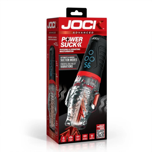 Jock - Power Suck Vibro Masturbator - Black photo