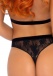 Leg Avenue - Velvet Trimmed Lace Set 2pc - Black - M/L photo-4