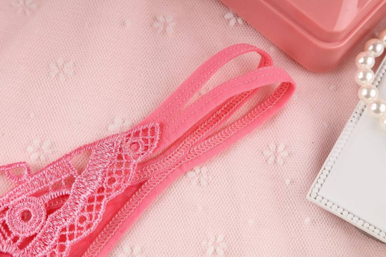 SB - Thong w Pearls 203 - Watermelon Pink photo