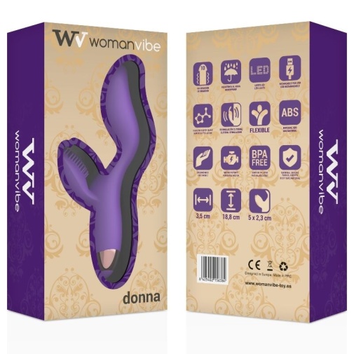 Womanvibe - Donna Rabbit Vibrator - Purple photo