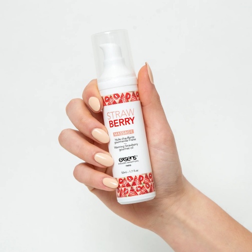 Exsens - Strawberry Warming Massage Oil - 50ml photo