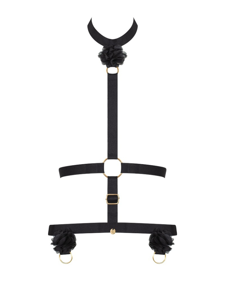 Obsessive - Cameliana Strap Corset - Black photo