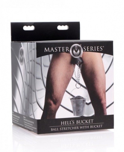 Master Series - 阴囊套连迷你冰桶 - 黑色 照片