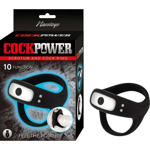 Nasstoys - Cock Power Scrotum Vibro Ring - Black photo