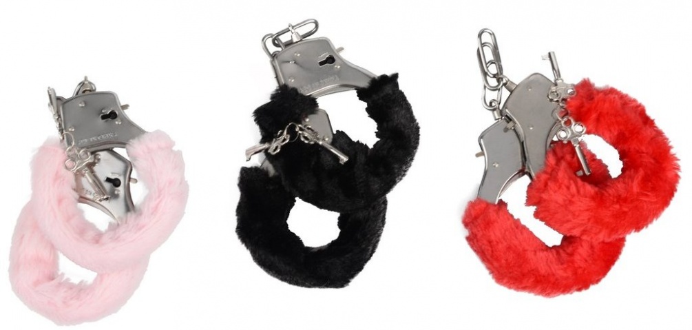 Toynary SM02 Fuzzy Metal Handcuffs are made of metal with fu... Toynary - SM02 Fuzzy Metal Handcuffs - Red photo-9