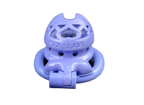 FAAK - Resin Chastity Cage 107 - Blue photo