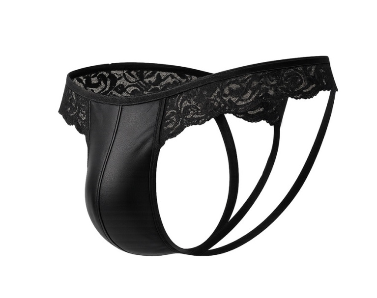 Cut4men - Lacey Jockstrap - Black - M 照片