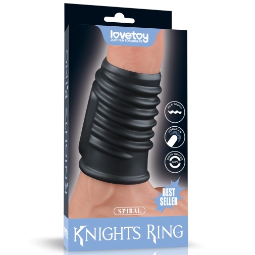 Lovetoy - Knights Spiral Vibro Ring - Black photo