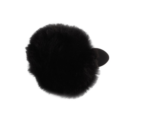 Chisa - Bunny Tail Butt Plug - Black photo