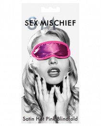 Sex&Mischief - Satin Blindfold - Hot Pink photo