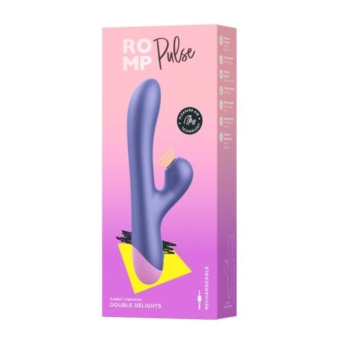 Romp - Pulse Suction Rabbit Vibrator - Purple photo