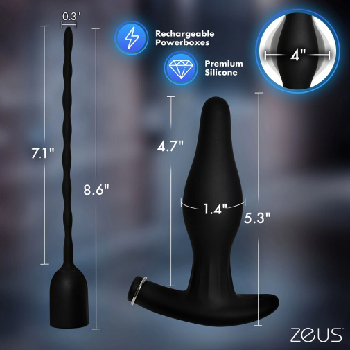 Zeus Electrosex - Inflatable Plug & Urethral Sound E-Stim Kit 照片