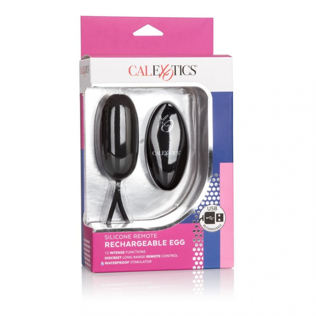Tantalize and tease your sweet spots with the Silicone Remot... CEN - Remote Rechargeable Egg - Black photo-11
